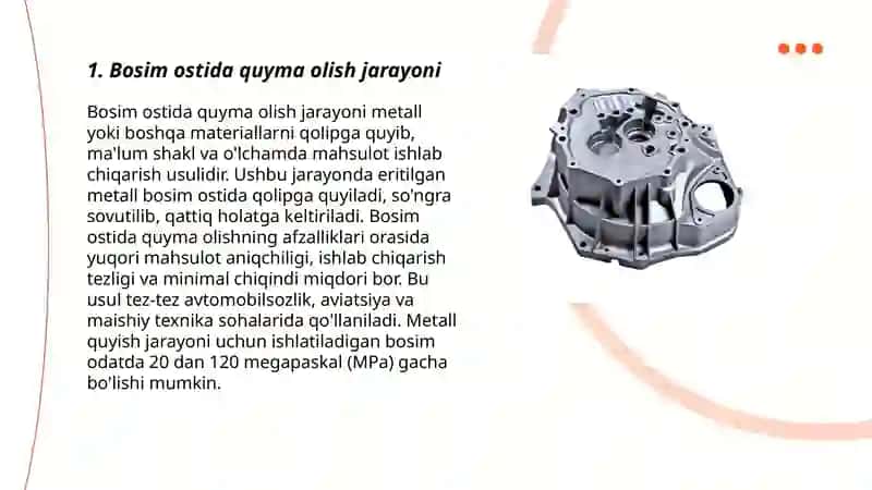 Bosim ostida quyma olish 3