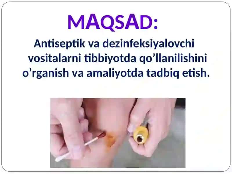 Antiseptik va dezinfeksiya vositalari 3