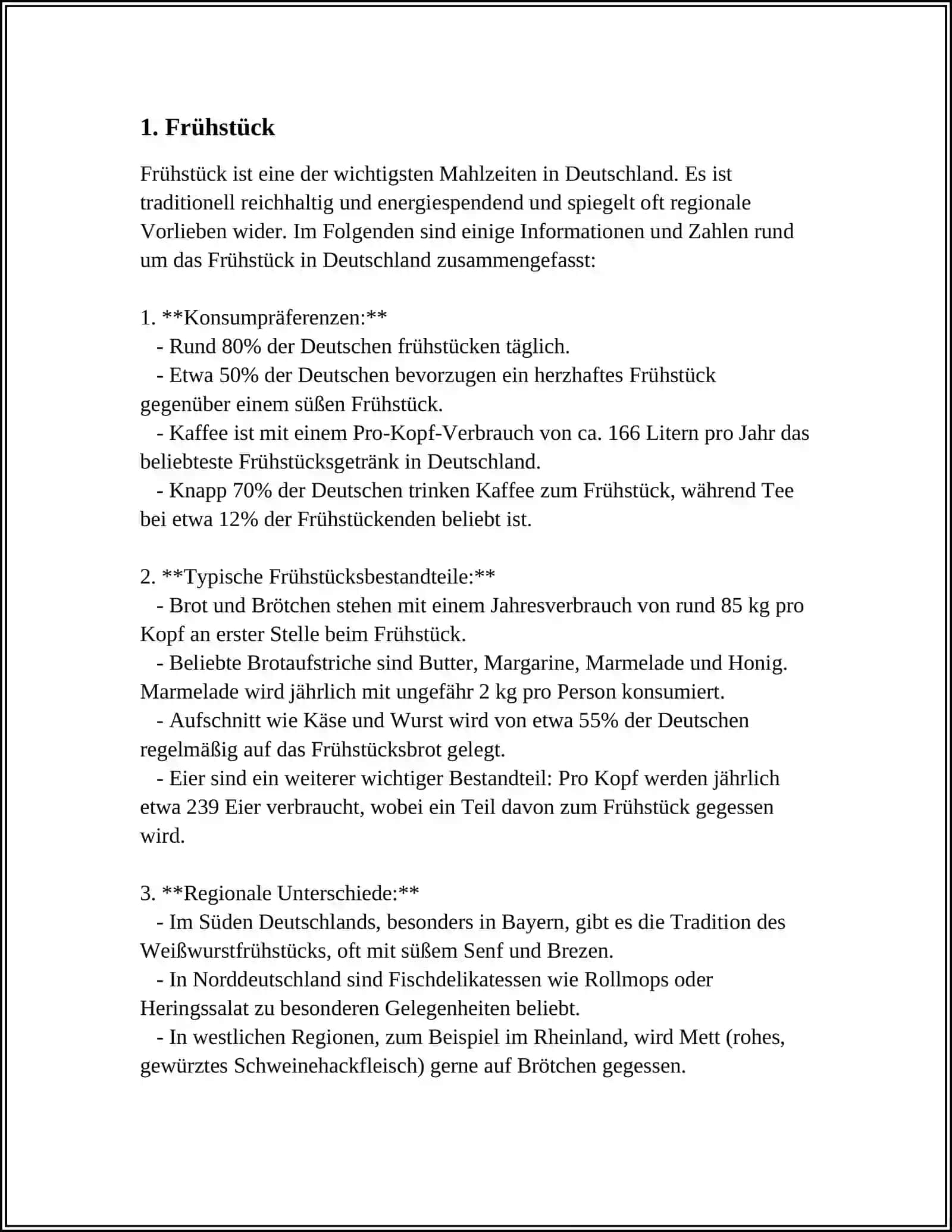 Frühstück in Deutschland 3