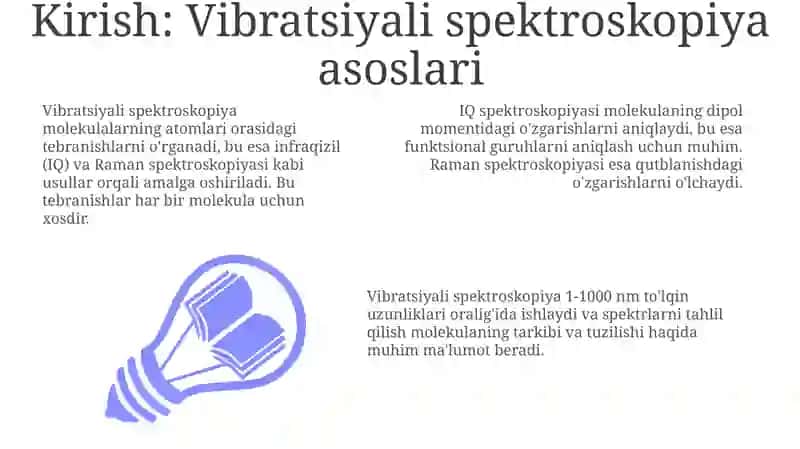 Vibratsiyali spektroskopiya asoslari va usullari 3