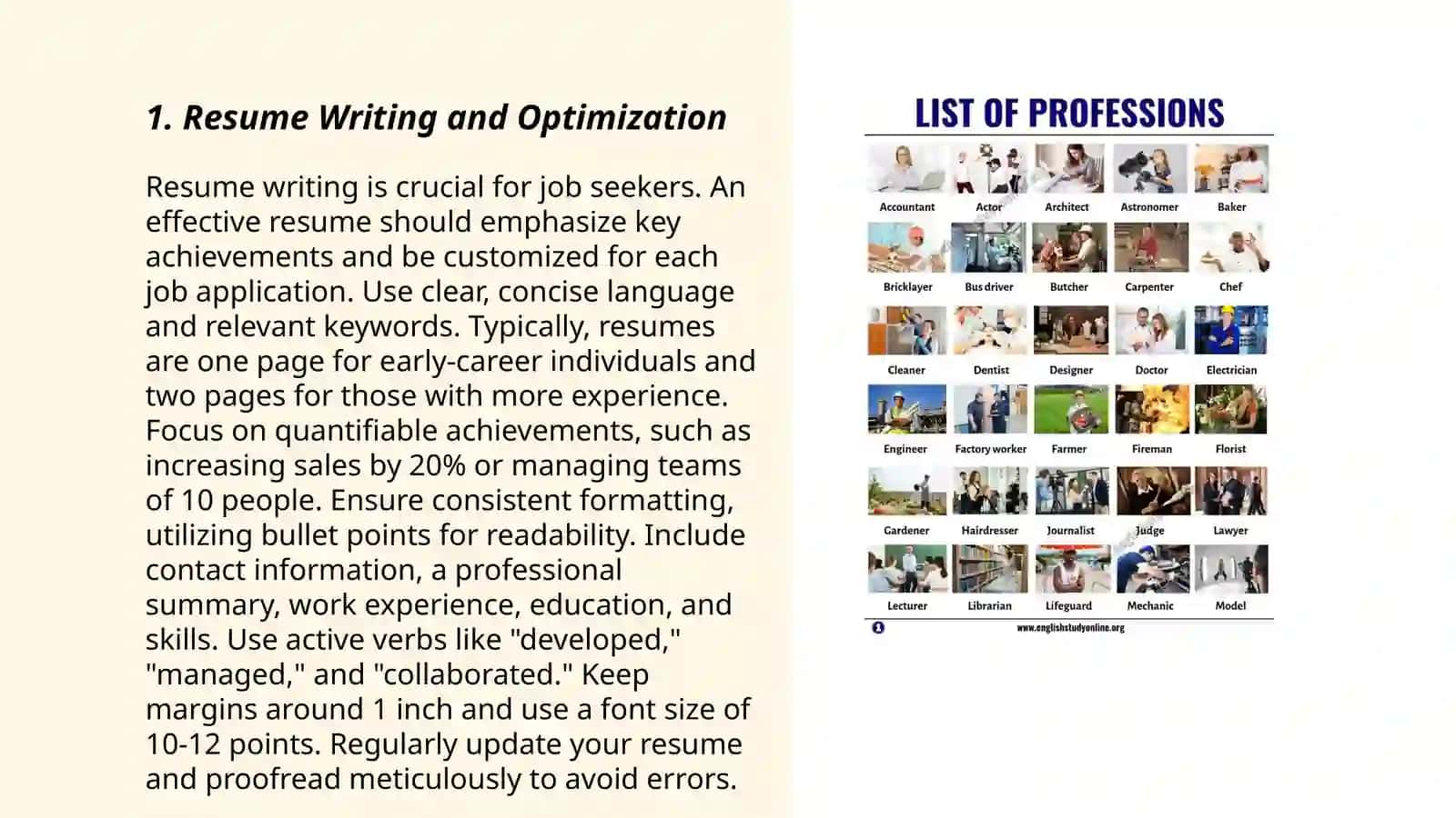 Resume Writing and Optimization 3