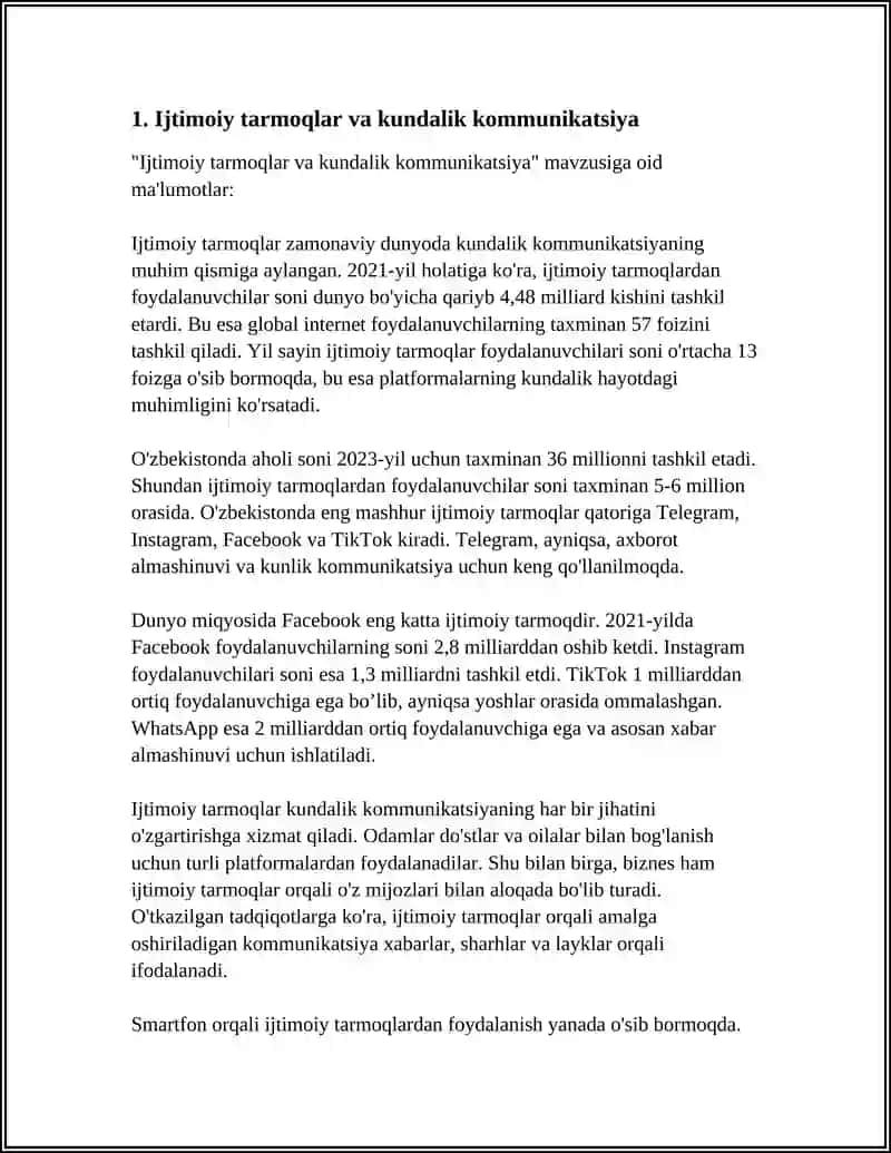 MEDIA TEXNOLOGIYALAR KUNDALIK HAYOTDA 3
