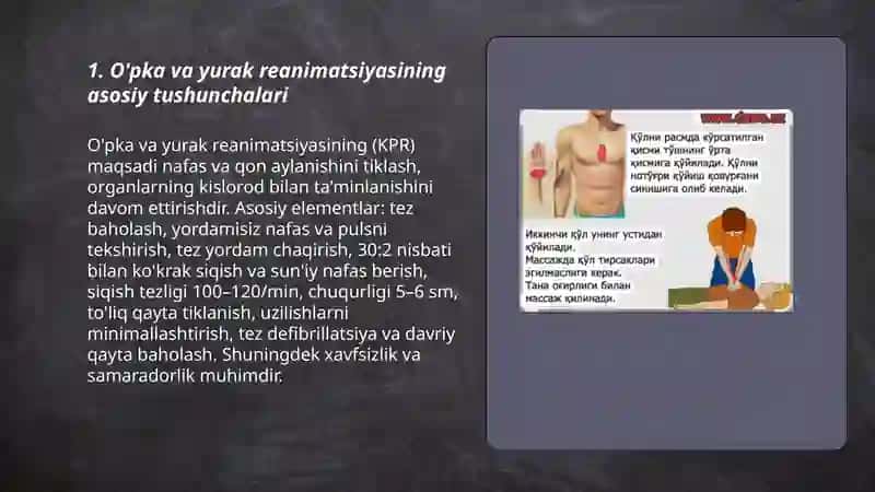 O'pka va yurak reanimatsiyasi 3