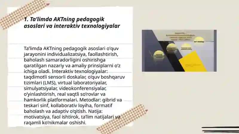 Taʼlimda AKT va interaktiv texnologiyalardan foydalanish 3