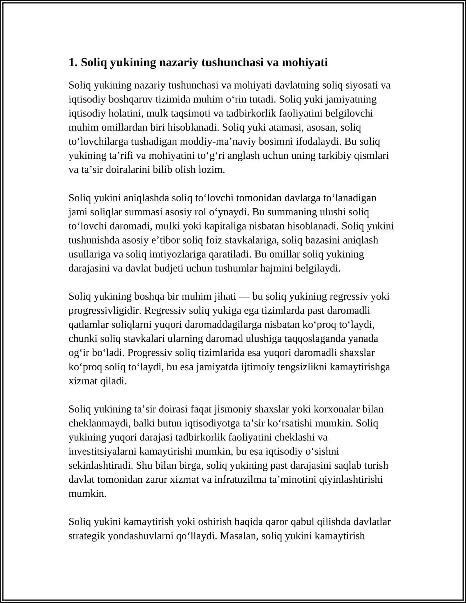 SOLIQ YUKI VA UNITING ANIQLASH TARTIBI 3
