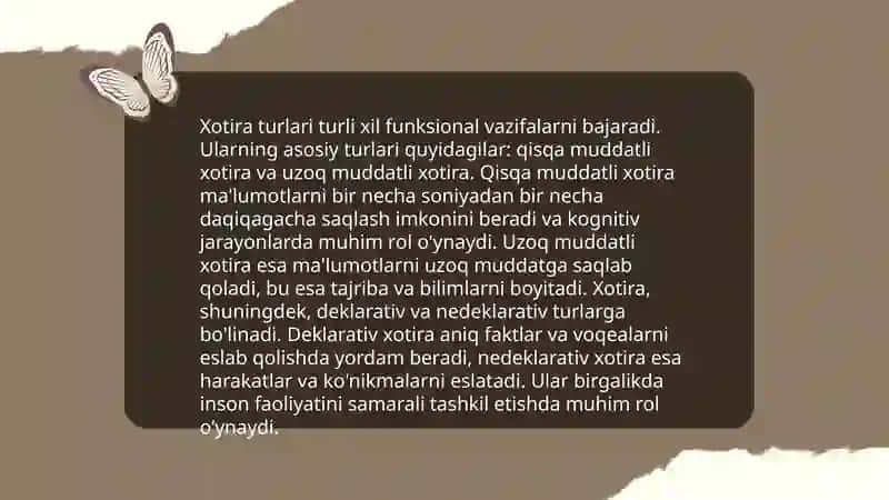 Xotira turlari 3