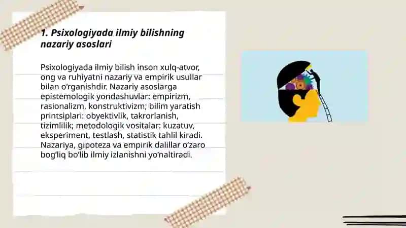Psixologiyada ilmiy bilish 3