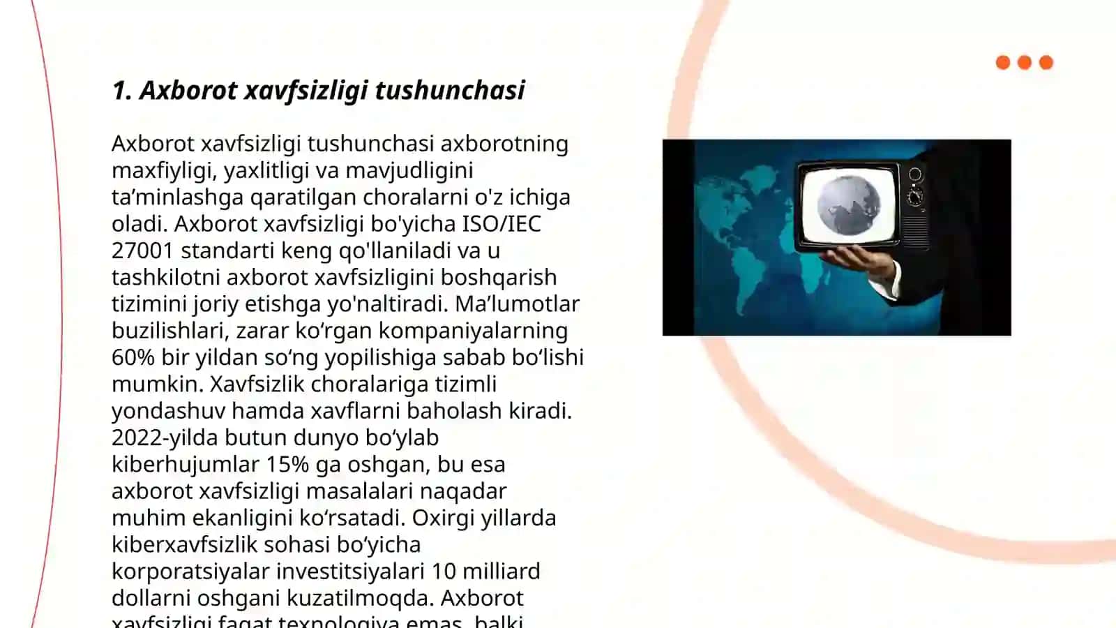 Axborot xavfsizligi tushunchasi 3
