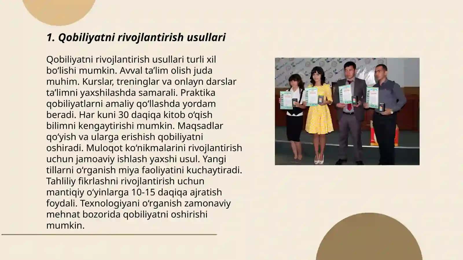 Qobiliyat va iqtidor 3