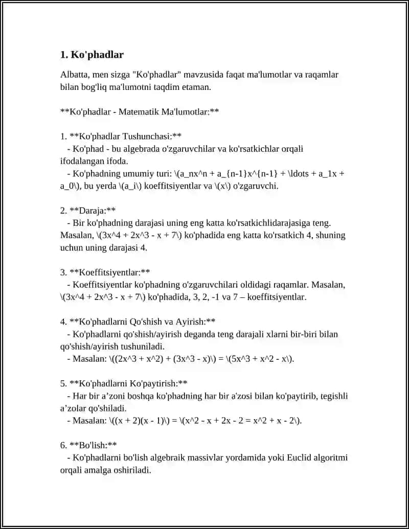 Ko'phadlar 3