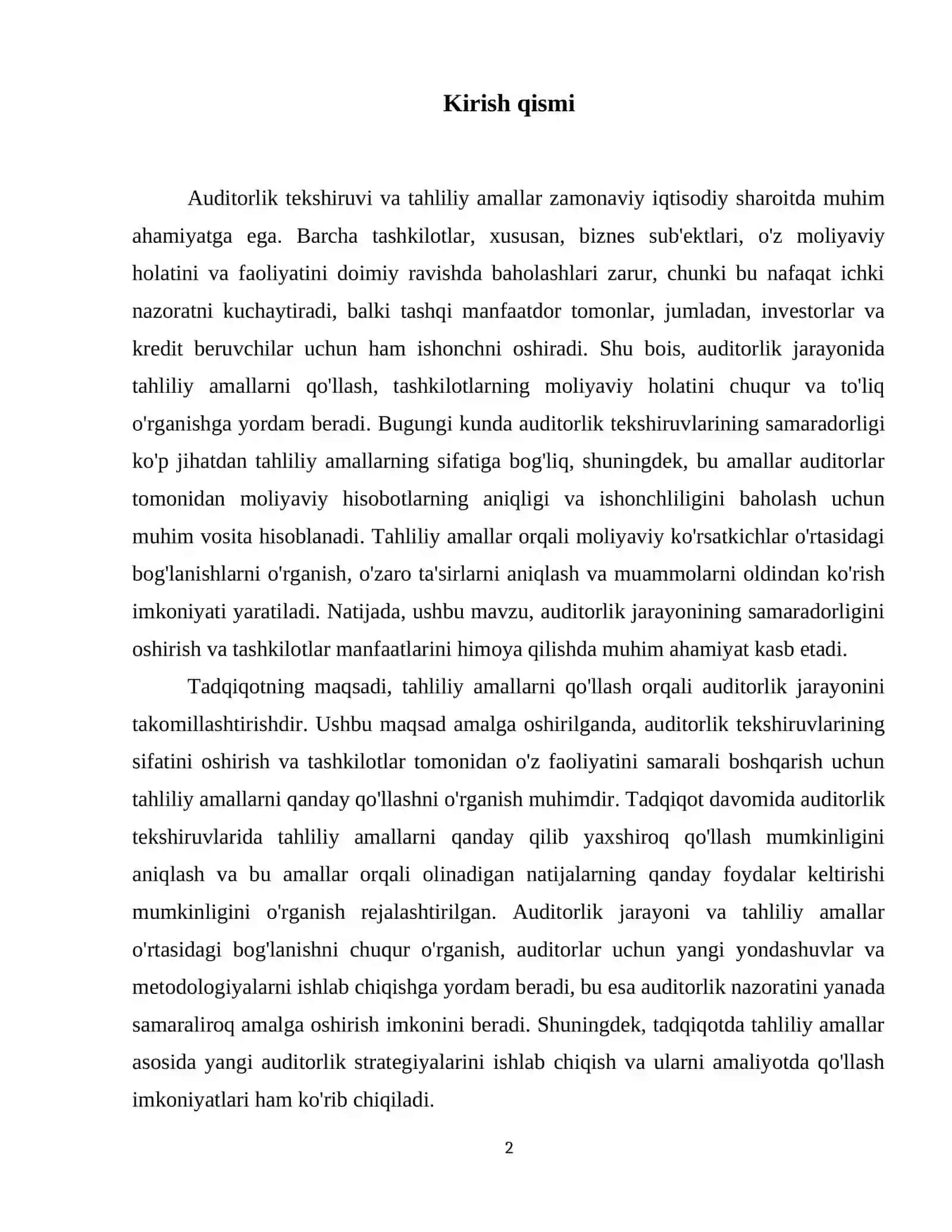 Auditorlik tekshiruvida tahliliy amallarni qo‘llash 3