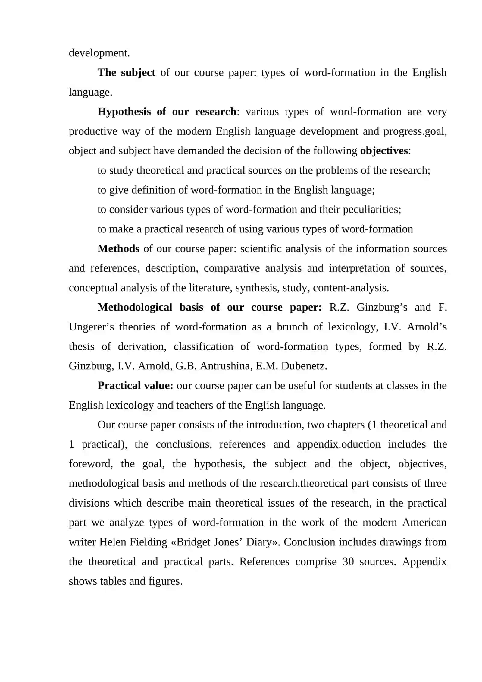 Professional Vocabulary in Modern English Language 3