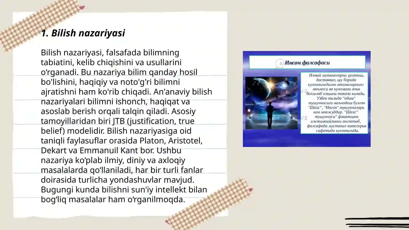 Bilish falsafasi 3