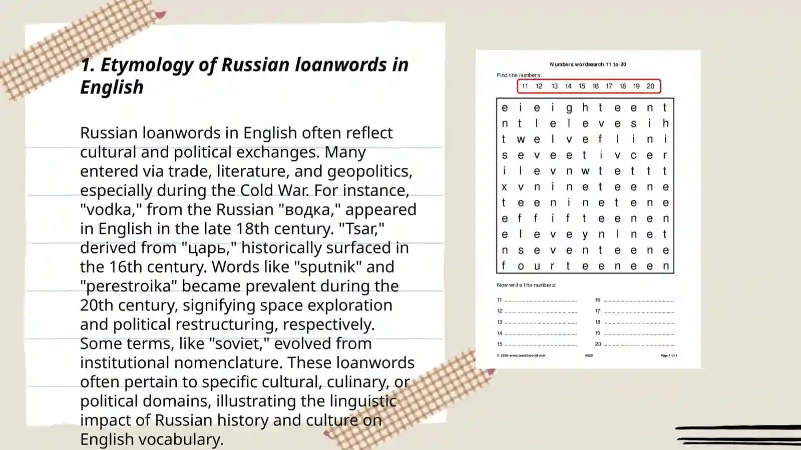 English words of Russian Origin 3