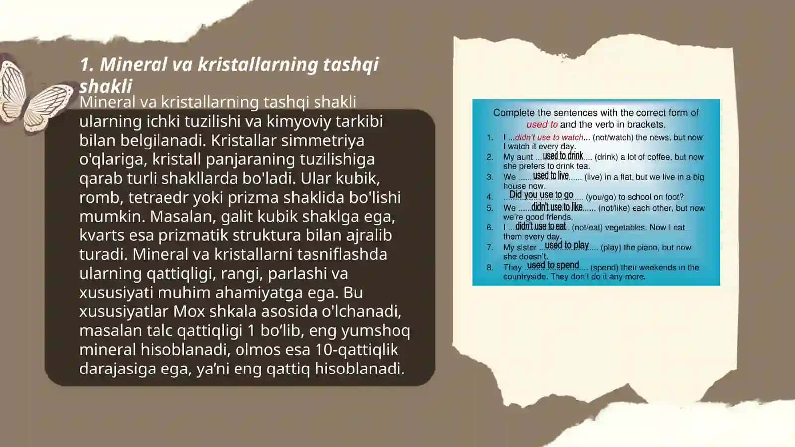 Mineral va kristallarning morfologiyasi 3