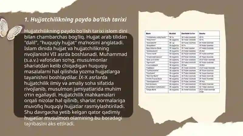 Hujjatchilik tarixi. Hujjat turlari 3