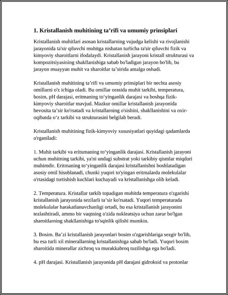 KRISTALLANISH MUHITLARI 3