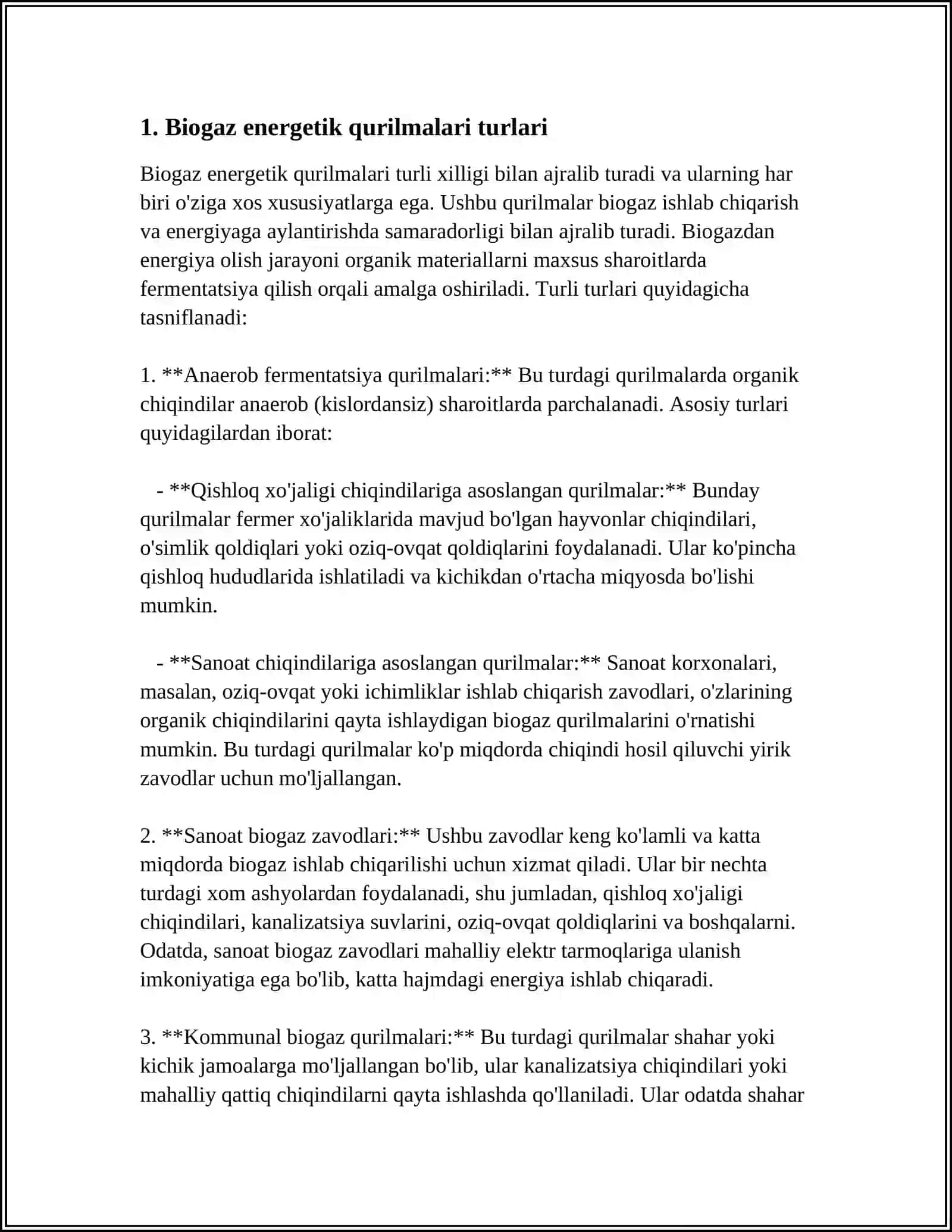 BIOGAZ ENERGETIK QURILMALARI 3