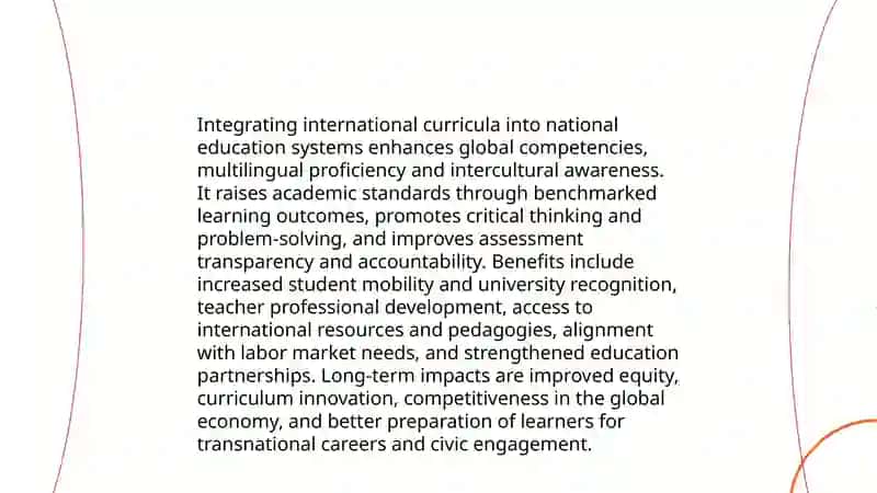 Integrating international teaching system in education 3