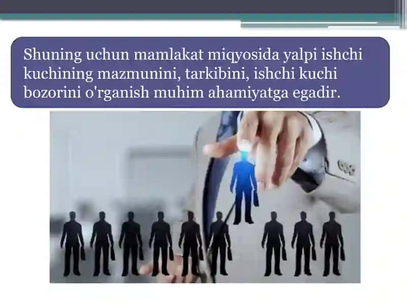 Ishchi kuchi, uning bandligi va ishsizlik. 3