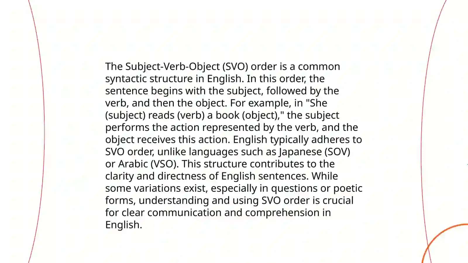 Word order 3
