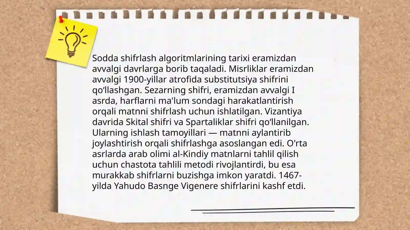 Sodda shifrlash algoritmlari asosida matnni shifrlovchi dastur 3
