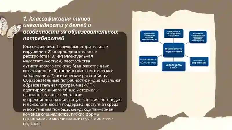 Типы детей с ограниченными возможностями и их вовлечение в инклюзивное образование 3