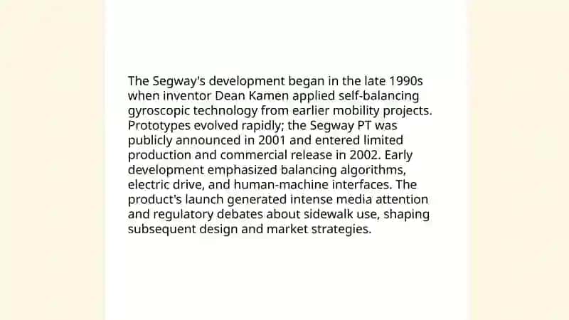 Segway into the future (Segwayning kelajagi) 3