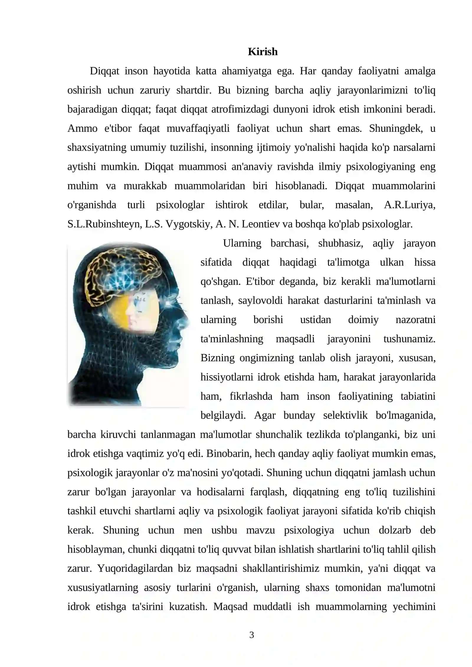 Diqqat turlari va funksiyalari 3
