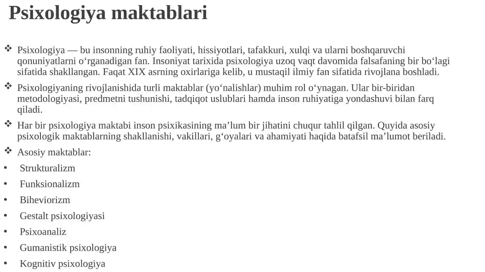 Psixologiya maktablari 3