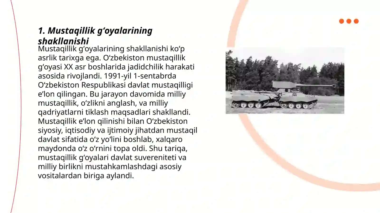 Oʻzbekistonda mustaqillik gʻoyalarining tarixiy asarlari 3