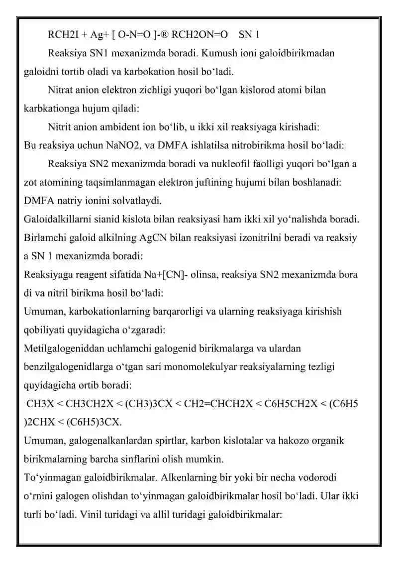 GALOGENLI BIRIKMALAR SINTEZI 3
