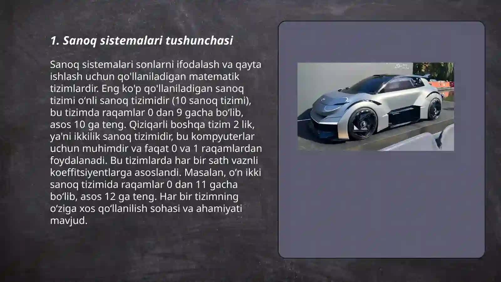 Sanoq sistemalari tushunchasi 3