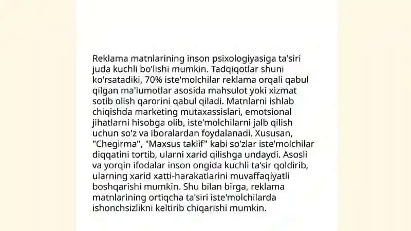 Reklama matnlarini yaratish 3