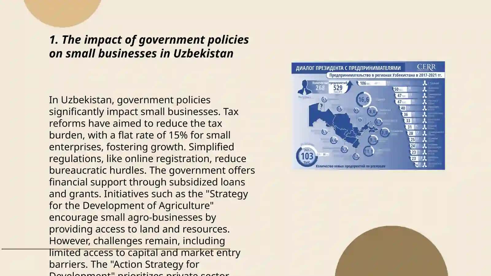 Impact of Government Policies on Small Businesses in Uzbekistan 3