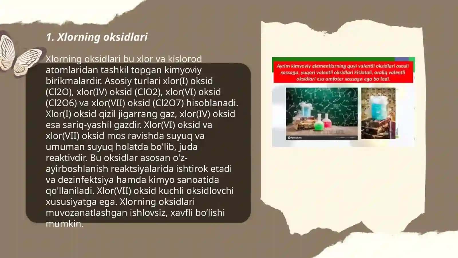 Xlorning oksidlari va kislotalari 3