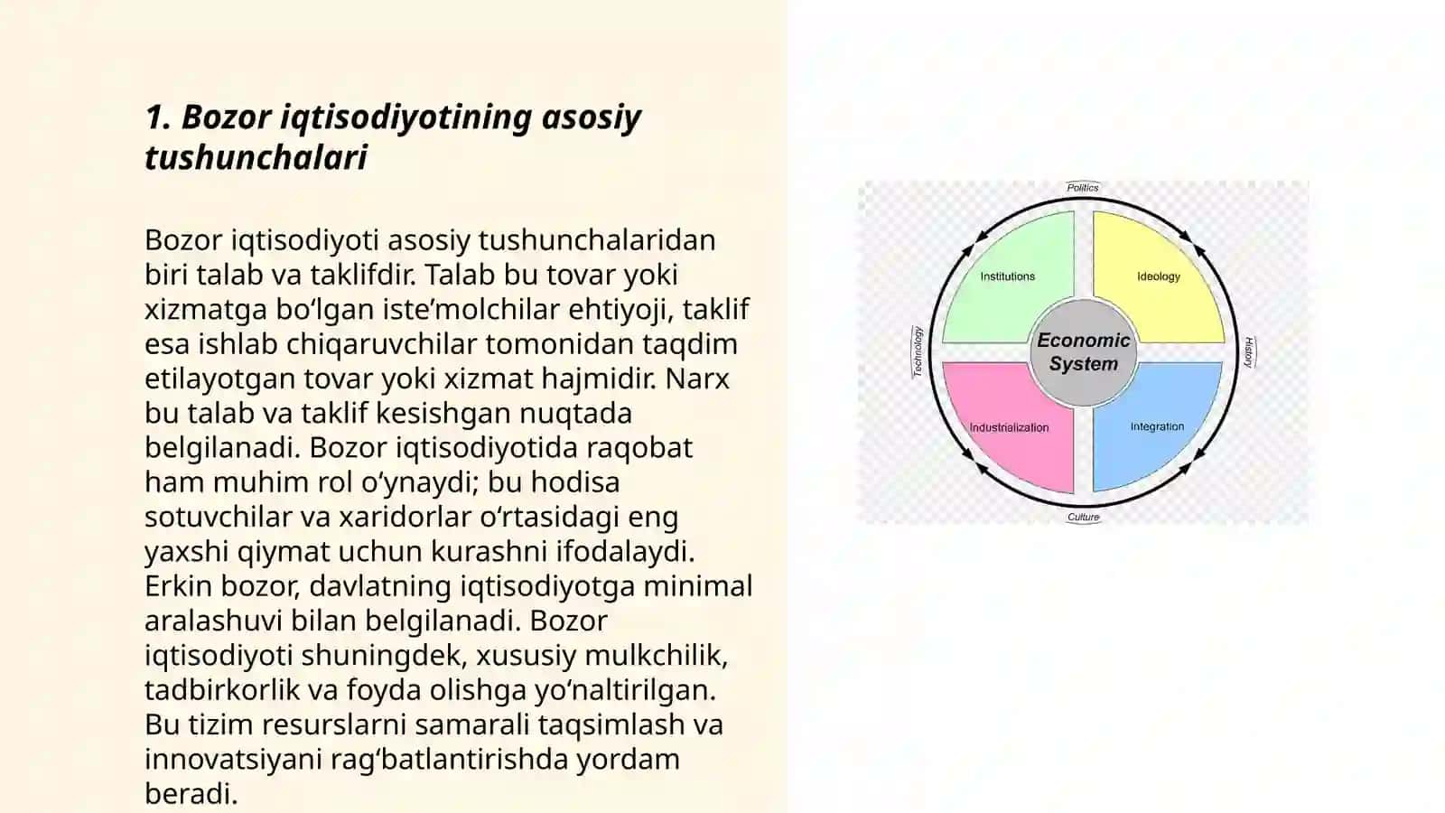Bozor iqtisodiyoti va uni vujudga kelishi 3