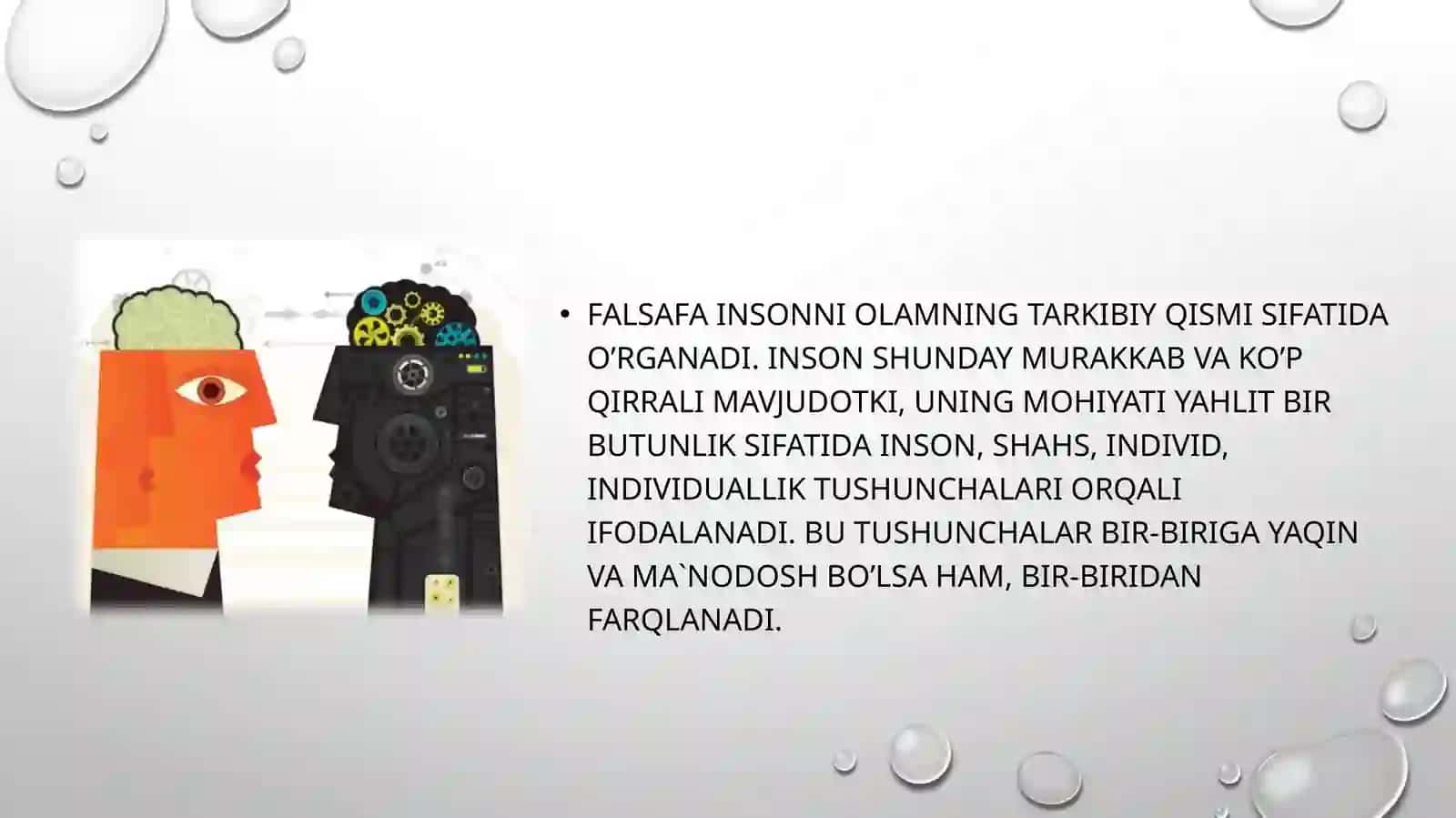 Sharq va G’arb FALSAFASIDA INSON MASALASI 3