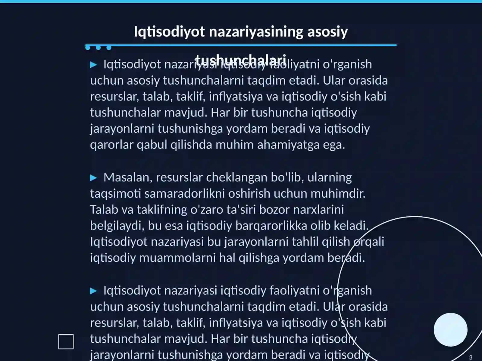 Iqtisodiyot nazariyasi 3
