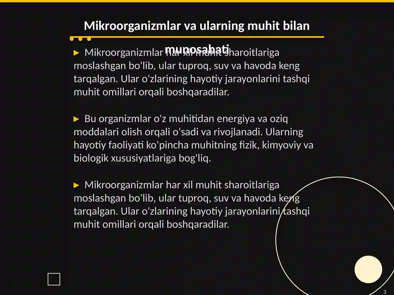 Mikroorganizmlarga tashqi muhit omillar ta‘siri 3