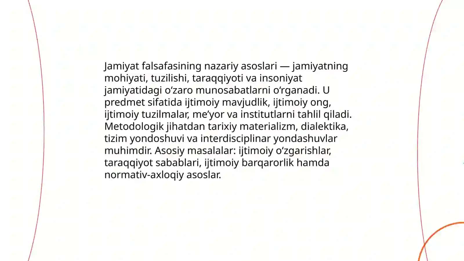 Jamiyat Falsafasi 3