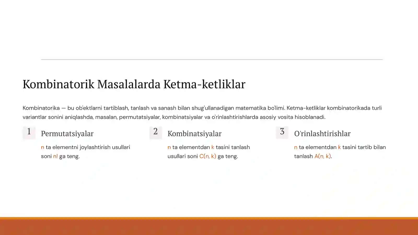 hisob mustaqil ishlar 3