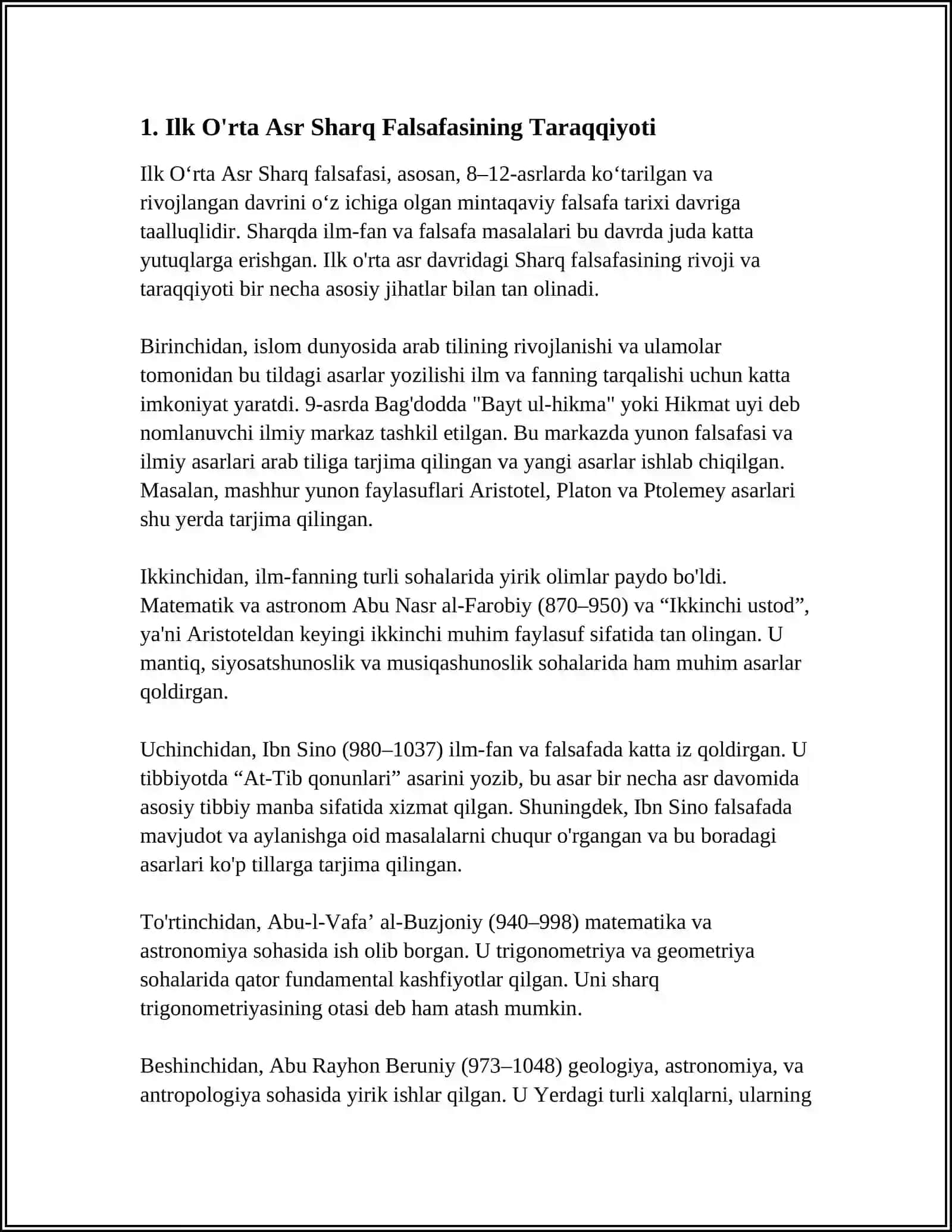 ILK O’RTA ASR SHARQ FALSAFASI VA UYG’ONISH DAVRI 3