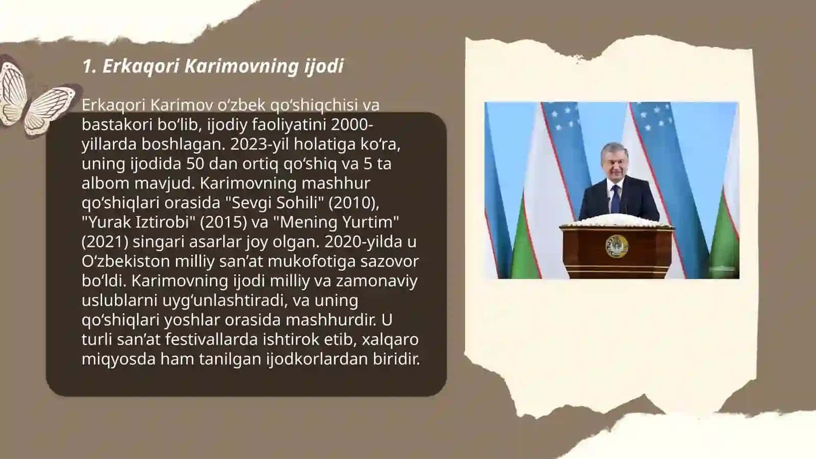 Erkaqori Karimov ijodi 3