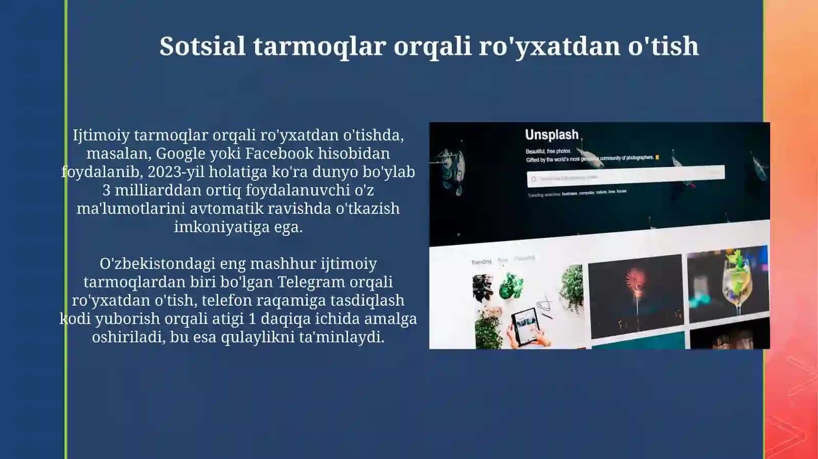 Internet tarmogida foydalanuvchilar registiratsiyasi 3
