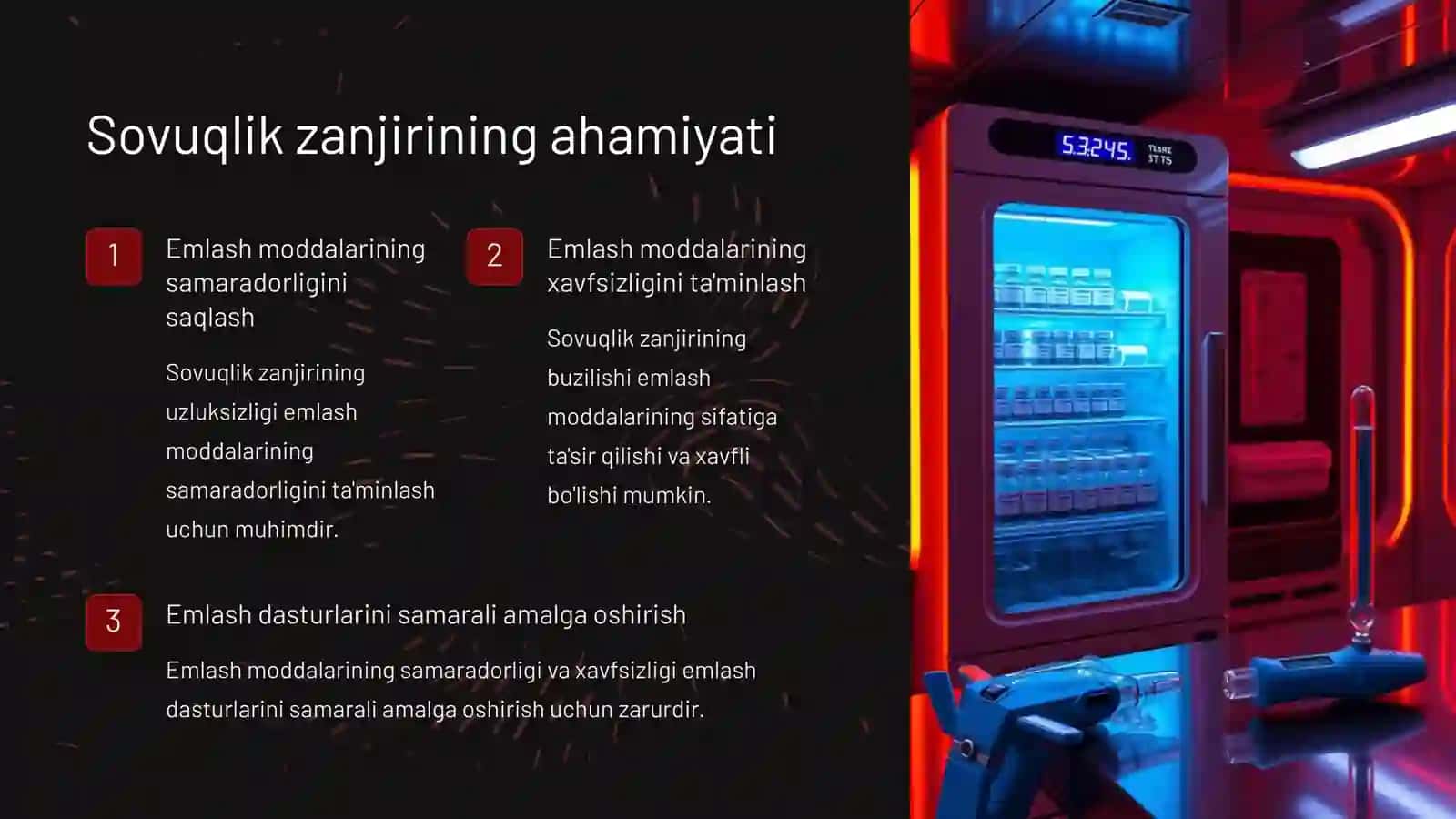Emlash tizimida uzluksizlik sovuqlik zanjiri 3
