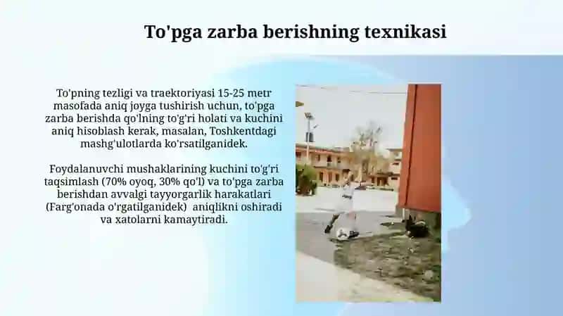 To'pni yerga urish texnikasi 3