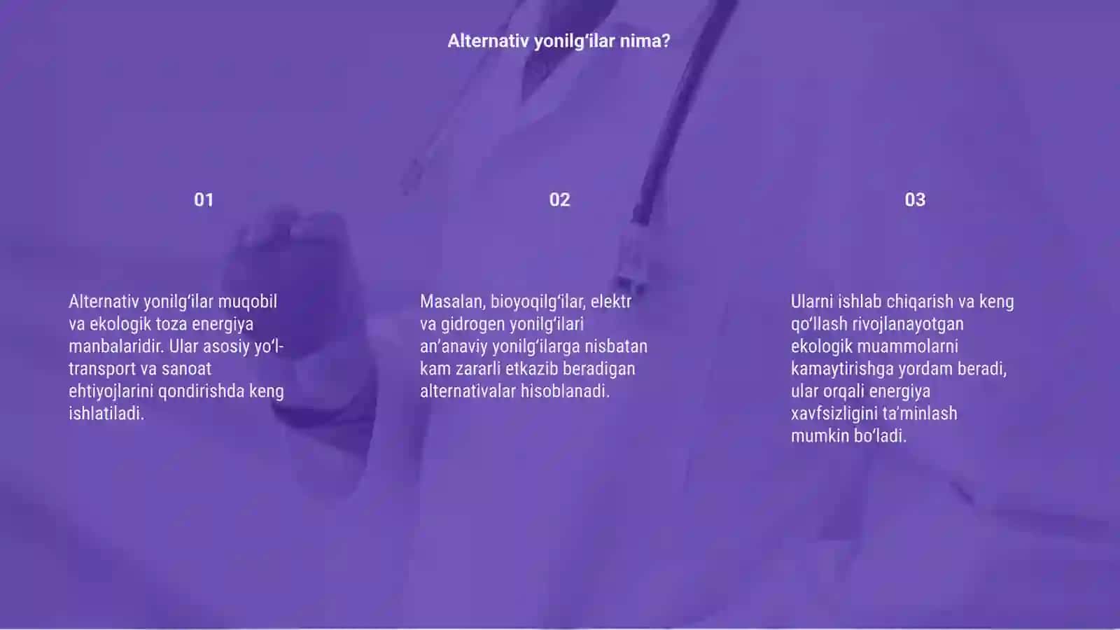 Alternativ yonilgʻilar 3