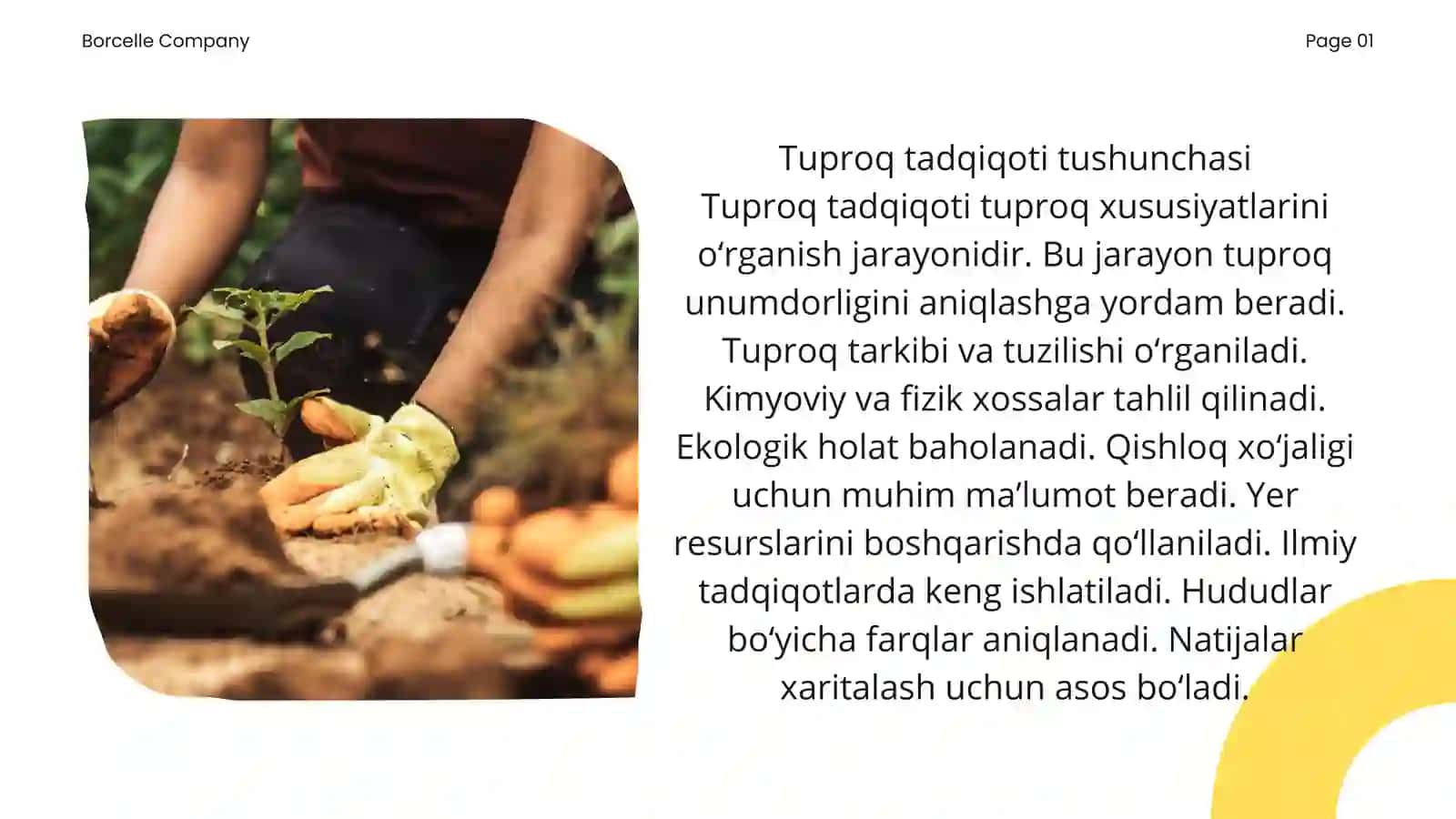TUPROQLARNI TADQIQ QILISH BOSQICHLARI 3