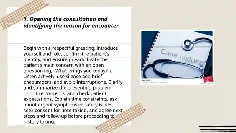 Opening the Consultation and Identifying the Reason for Encounter 3